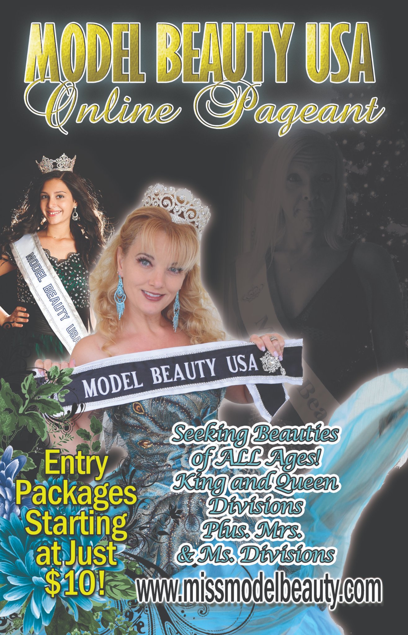 Model Beauty USA Online Pageant promotional ad